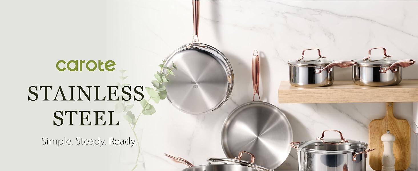stainless steel cookware set