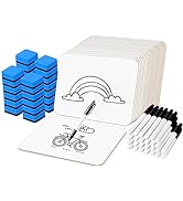 Dry Erase LapBoards, PANDRI 26 Pack Double Sided 12.5 x 9 Inch Whiteboards with 26 Erasers and 26...