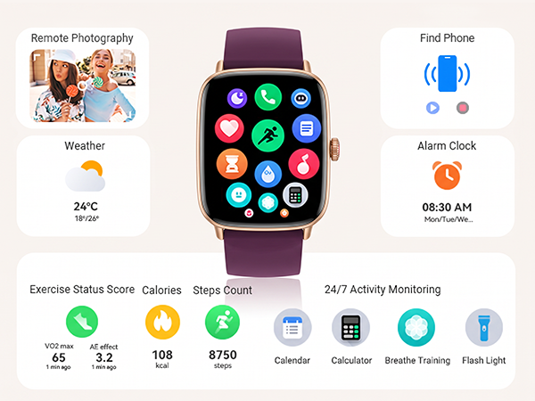 smartwatch for men with multi functions