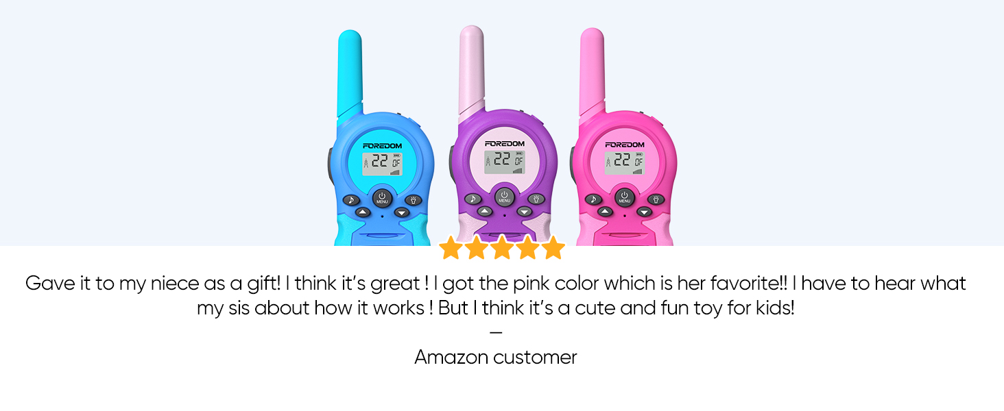 kids walkie talkie 3 pack rechargeable