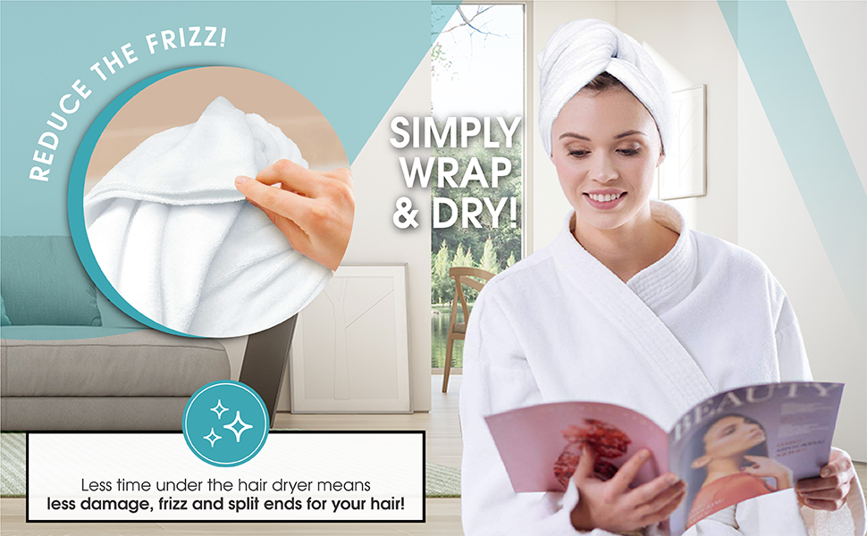 hair towel, microfiber, quick drying, curly hair towel, anti frizz, towel turban, long hair towel