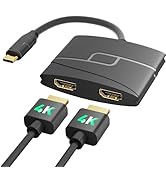 USB C to Dual HDMI Adapter