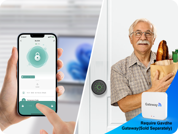 Finge print door lock Remote Unlock