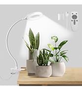 Grow Lights for Indoor Plant Full Spectrum, Clip On Plant Light with Remote