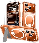 xiwxi for iPhone 17 Pro Case with Kickstand,[Compatible with Magsafe][1*Screen Protector],Militar...