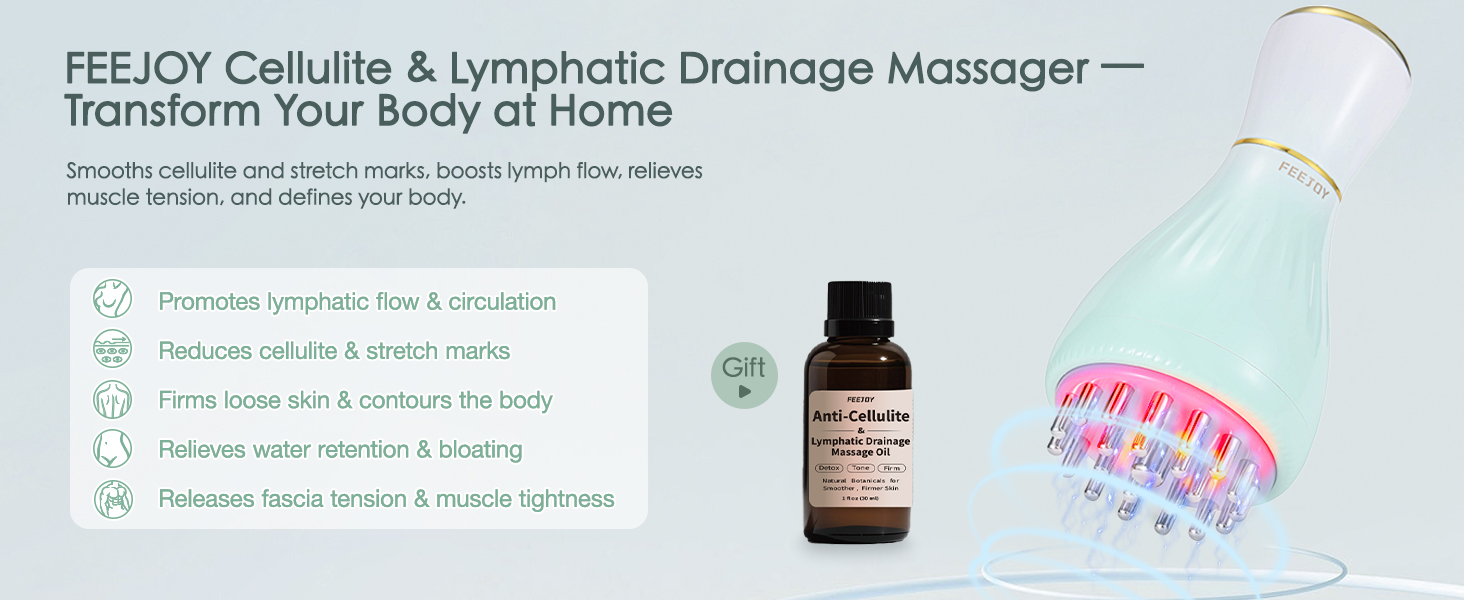 Lymphatic Drainage Massager &amp;amp; Cellulite Massage Tool