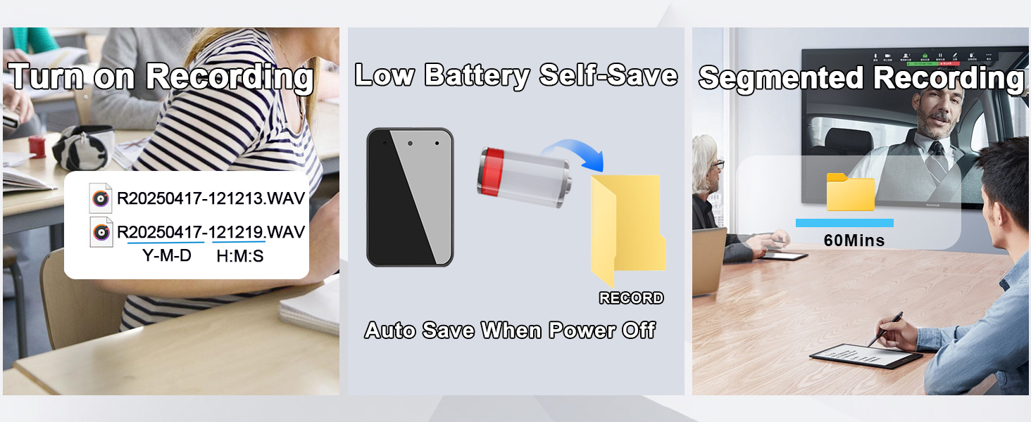 small voice recorder for meetings lectures classroom recording device note taking recorder