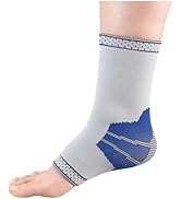 OTC Elastic Ankle Support Sleeve, Compression Brace for Ankle and Foot Pain, Medium