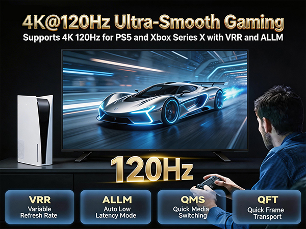 4K@120Hz on PS5 and Xbox Series X with VRR and ALLM