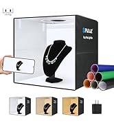 PULUZ Portable Photo Studio Light Box, 50cm x 50cm Photography Light Tent, Professional Dimmable ...