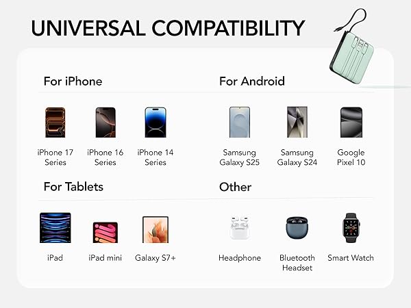 iphone portable charger fast charging