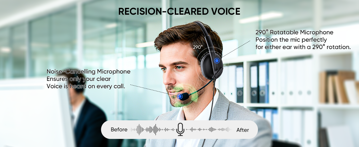 USB Headset with Microphone