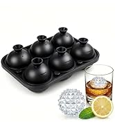 Large Ice Cube Tray with Lid 2inch,Reusable Ice Cube Trays for Freezer,Food-Grade Silicone Ice Tr...