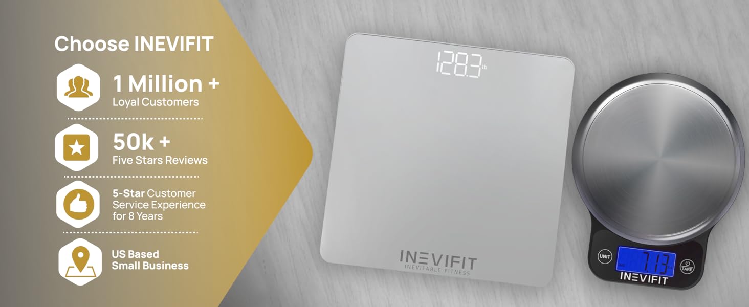 I-BS003S - INEVIFIT - Best Digital Bathroom Scale - Premium A+