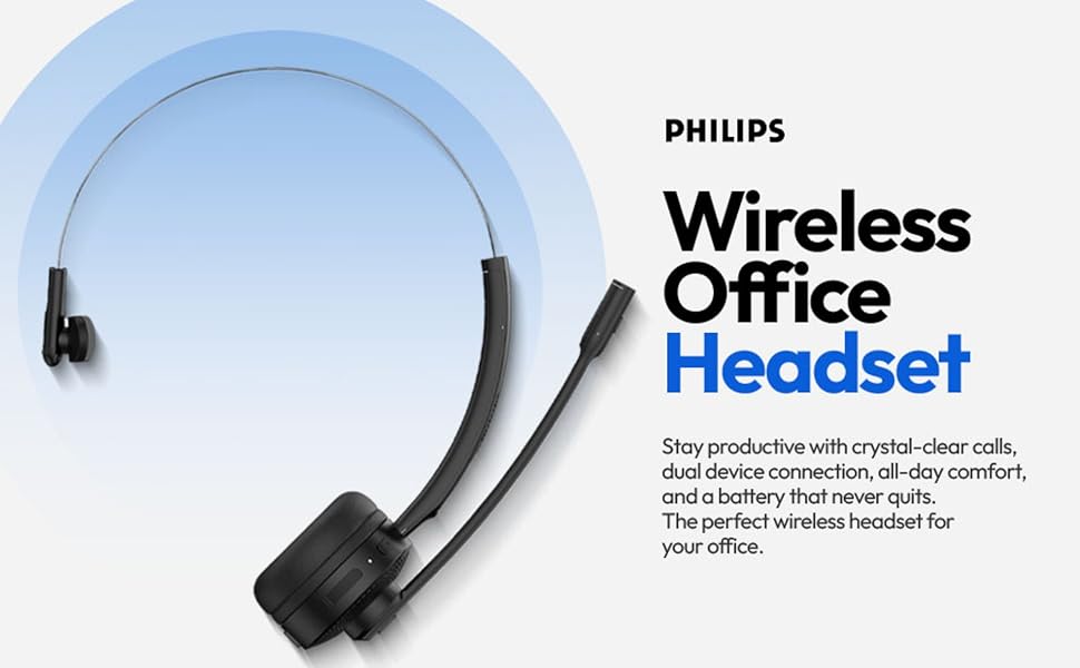Wireless office headset