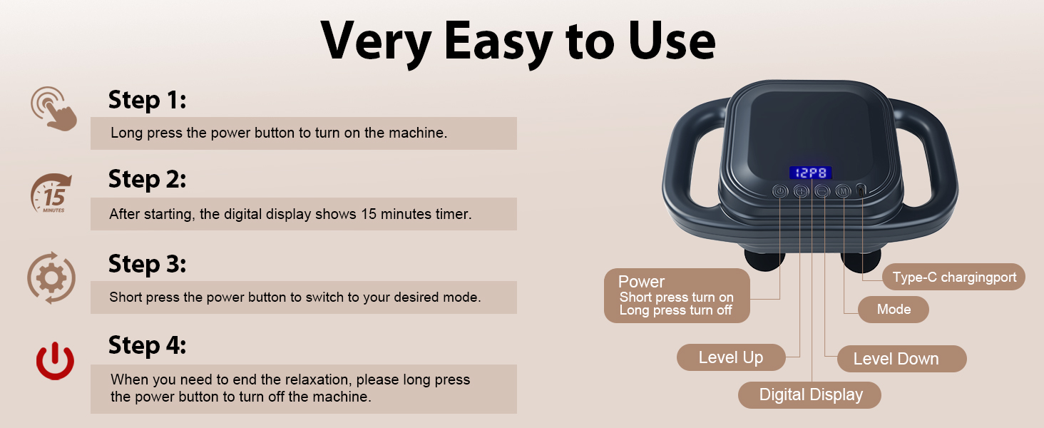 16 Head Massage Gun Deep Tissue,Massage Gun,Back Massager,Neck &amp;amp; Shouler Massager