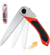 Hand Folding Pruning Saw 7.4 Inch Wood Tree Pull Razor Teeth Saw for Bone Wood Camping Backpackin...