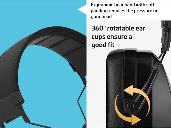 ProCase Noise Reduction Safety Ear Muffs