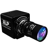 ELP Global Shutter USB Camera Manual Zoom Webcam for Computer Mini USB2.0 PC Camera High Speed 10...