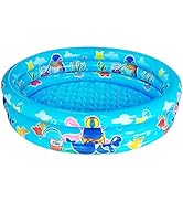3 Rings Kiddie Pool for Toddler, 48”X12”,Kids Swimming Pool, Inflatable Baby Ball Pit Pool, Small...