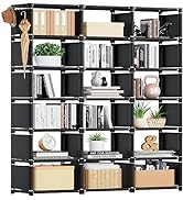 Mavivegue Bookshelf,18 Cube Storage Organizer,Book Shelf Organizer,Tall Bookcase Shelf,Book Cases...