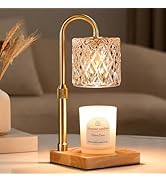 Hong-in Candle Warmer Lamp with Timer -Dimmable Adjustable Height Wax Melt Warmer for Jar Candles...