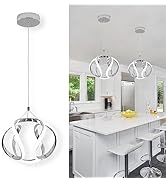 CANEOE Modern Led Pendant Light, 5500K Creative Led Kitchen Island Pendant Lights Fixtures, Adjus...