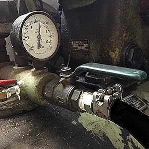 Air compressor pump hose clamp