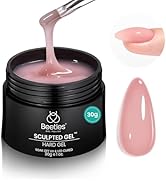 Beetles Hard Gel for Nails-Rose Dusk 1 oz 9 in 1 Nail Extension, Sculpting, High Hardness for Sal...