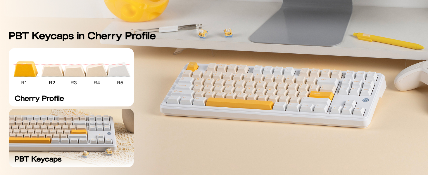 AK870 V2 White Yellow
