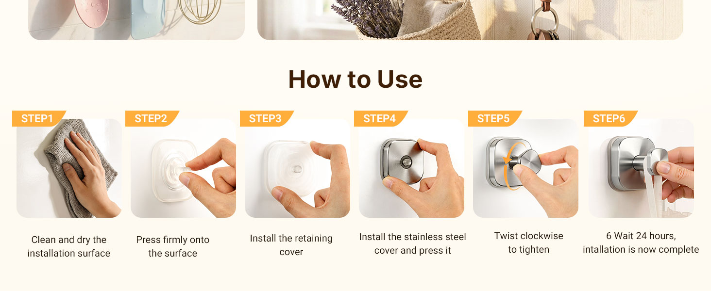 Suction Cup Hooks for Towel Robe Shower Bathroom Kitchen Glass Window Door