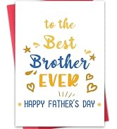 Funny Father's Day Card for Brother,Brother Fathers Day Card,Happy Fathers Day Gift from Sister,U...