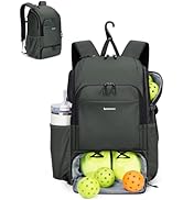 sportsnew Pickleball Bag Large Sports Pickleball Backpack with Shoe Compartment for Men Women, Pa...