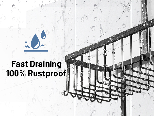 hanging shower caddy rustproof