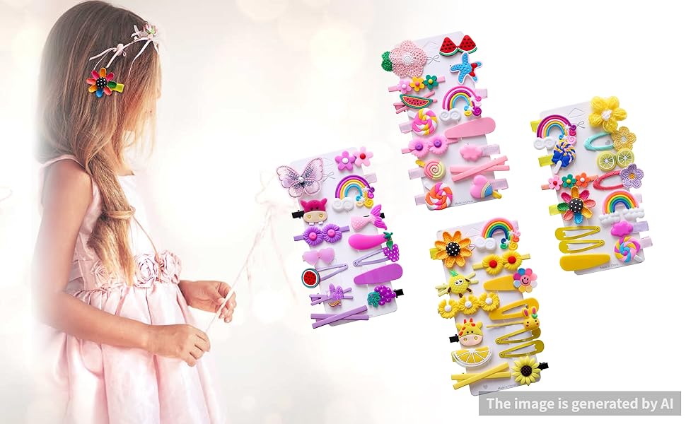  candy hair clips cute hair clips baby hair clips flower hair clip rainbow hair clips 