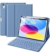 Wenlaty for iPad (A16) 11th/10th Generation Case with Keyboard - Detachable Wireless, Thin &amp; Ligh...