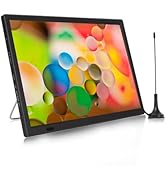 Yoidesu 16 Inch Portable LED TV, 1080P Digital TV with ATSC Tuner, Rechargeable Car TV LED Monito...