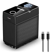 NEEWER 10500mAh NP-F970 Replacement Battery, PD 45W Fast Charging, 2.3H Fully Charged, OLED/USB A...