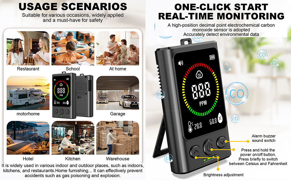 Portable Carbon Monoxide Detector