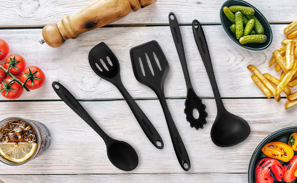 silicone kitchen utensils set