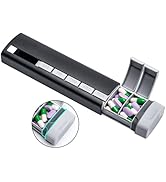 Daviky Travel Pill Organizer - Premium Aluminum 7 Day Weekly Pill Organizer, Daily Pill Case Spil...