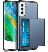 ELOVEN for Samsung Galaxy S21 FE 5G Case Wallet with Hidden Card Slot Credit ID Card Holder Shock...