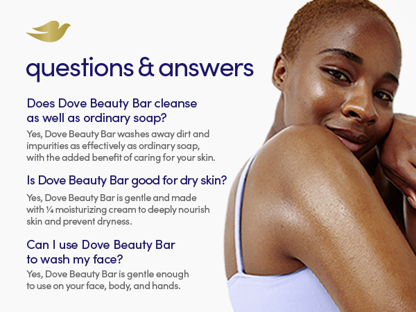 Frequently asked questions and answer related to Dove Beauty Bar