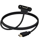 YINGAYOU HDMI Panel Mount HDMI Extension Cable 4K HDMI Short Extender with Screw Holes Panel Moun...