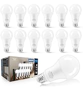 IINVGOOD 14W A19 LED Light Bulbs 100-125 Watt Equivalent, 12 Packs 1600LM Bright 5000K Daylight W...