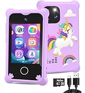 BESTOONE Upgrade Kids Phone Toys for 3 4 5 6 Year Old Girls and Boys, Toddler Emulated Touchscree...