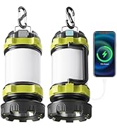 Alpswolf Camping Lantern Rechargeable, 4000mAh Camping Flashlight 6 Modes LED Lantern Portable Re...