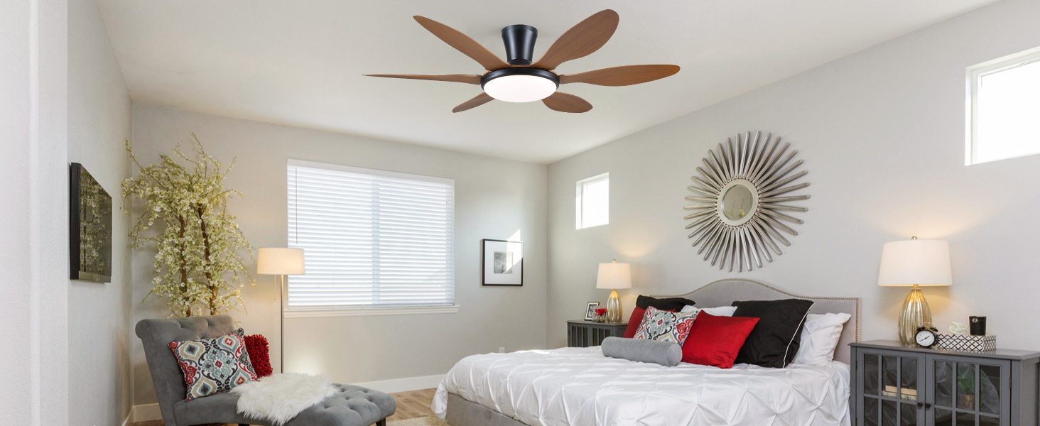bedroom ceiling fans with lights