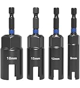 Wing Nut Driver Set -4 Pcs Power Wing Nut Socket Bit for Wing Nut