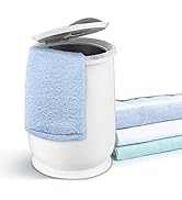 Tangkula 21L Towel Warmer Bucket for Bathroom, Large Towel Warmer w/Flip-Top Lid, 60 Min Auto Shu...